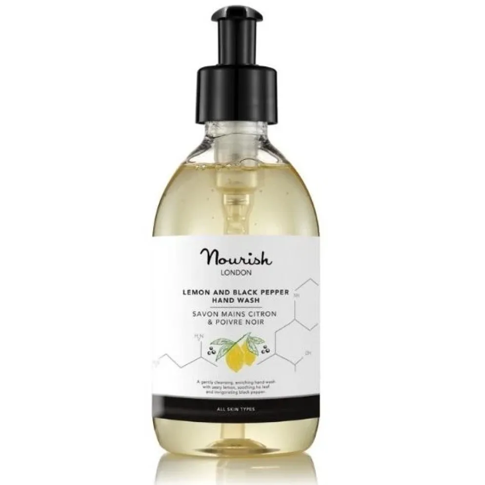 Antibakteerinen saippua Nourish London Lemon & Black Pepper 300ml