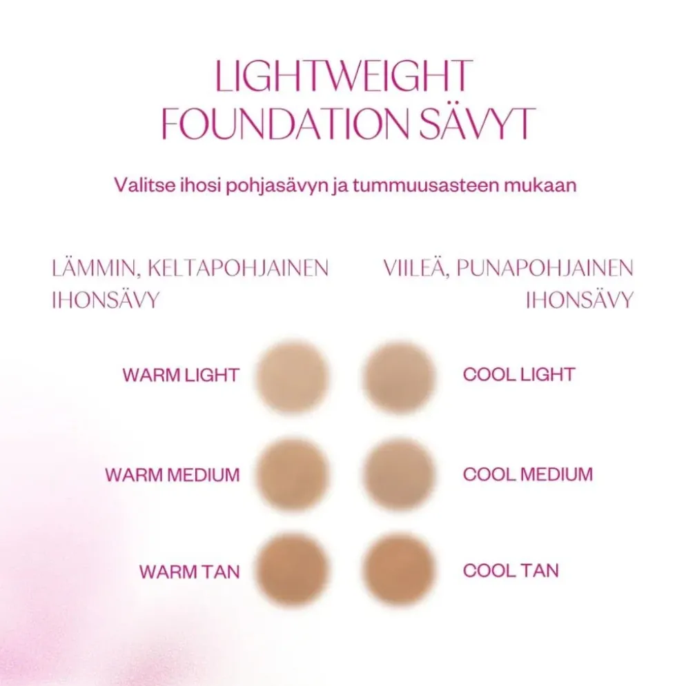 Kevyt meikkivoide Flow Cosmetics Lightweight Foundation 30ml