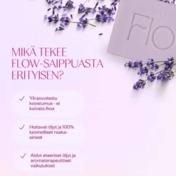 Laventeli saippua Flow Cosmetics Lavender Soap Bar