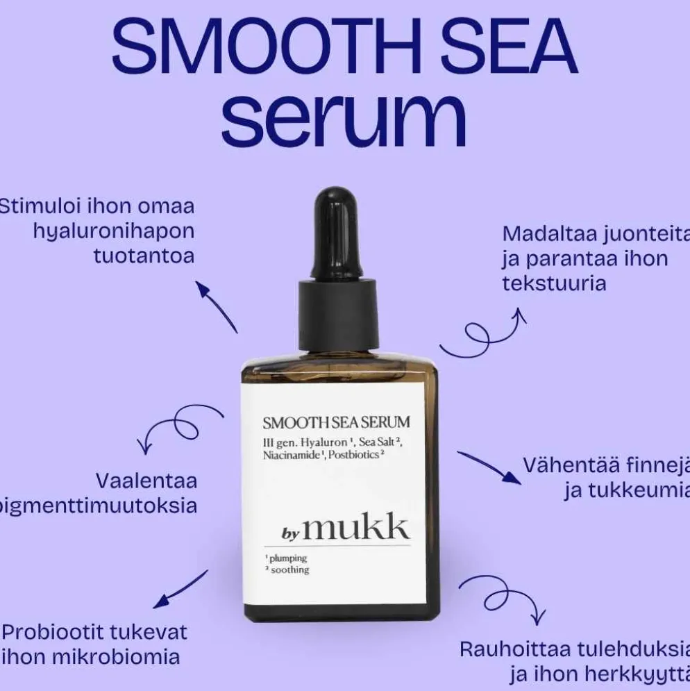 Niasiiniamidiseerumi by mukk Smooth Sea Serum 30ml