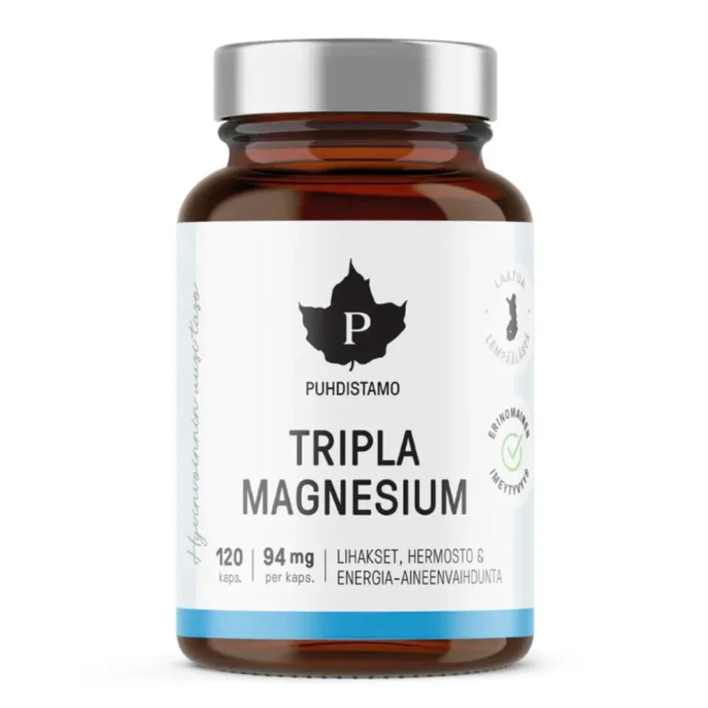 Puhdistamo Tripla Magnesium 120 kaps.