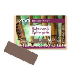 Ruskea luomiväri Zao Eyebrow Powder 262 Brown
