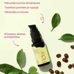 Silmänympärysvoide Flow Cosmetics Green Tea & Peptide Eye Cream 15ml